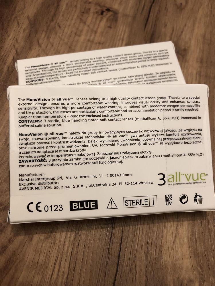 Soczewki All Vue - 4,00 6 szt.