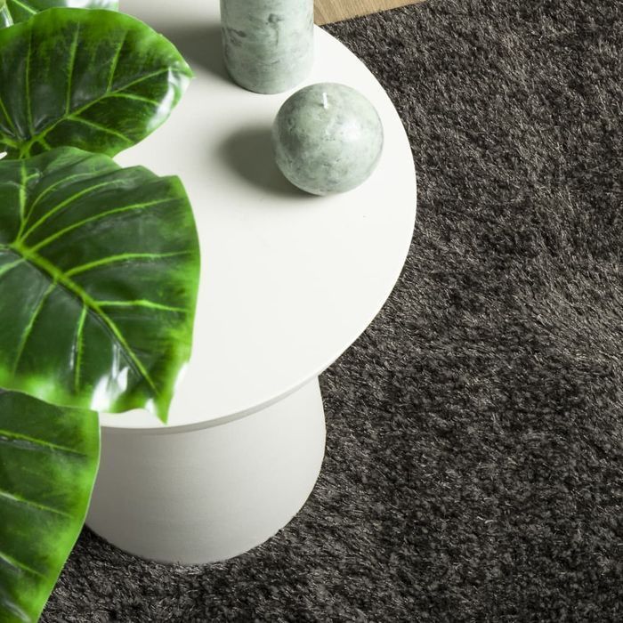 vidaXL Dywan ISTAN z długim runem, połyskujący, antracytowy 100x200 cm