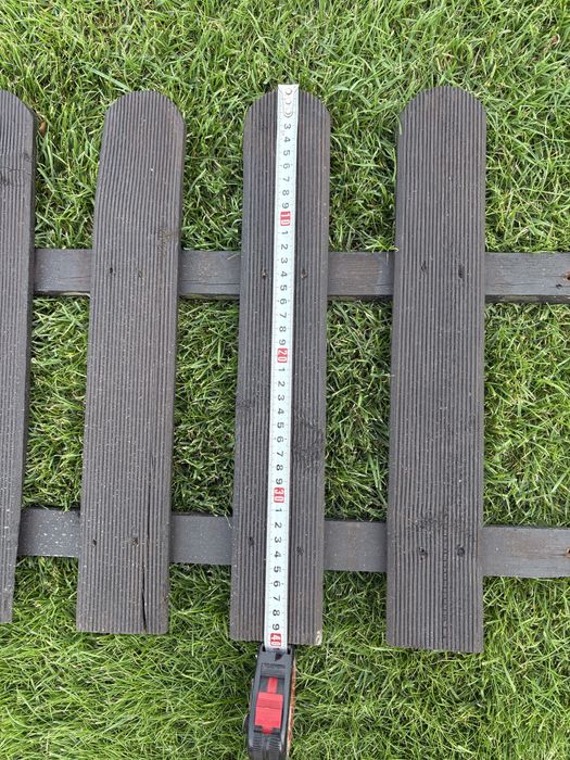 Płotek ogrodowy drewniany wysokość 40 cm