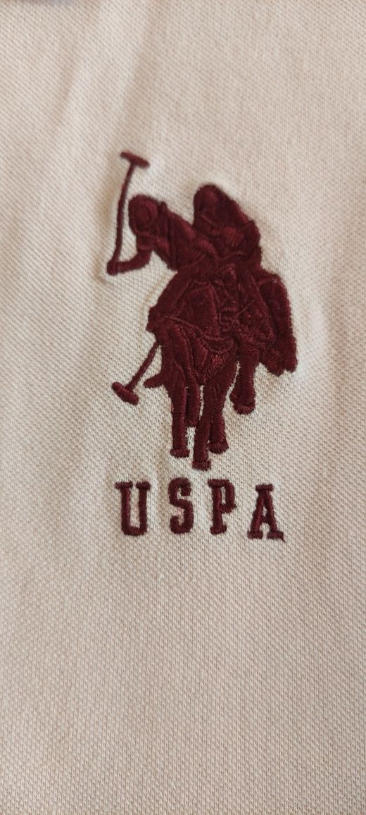 US Polo Assn koszulka polo jasny róż L