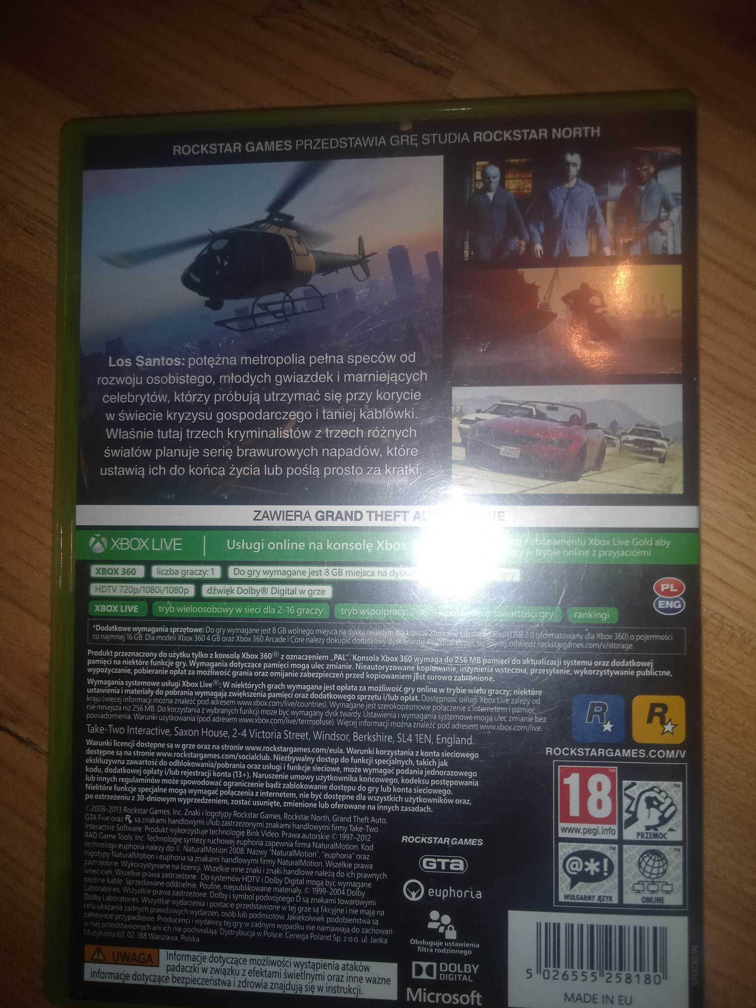 Grand Theft Auto 5 - XBOX 360 PL