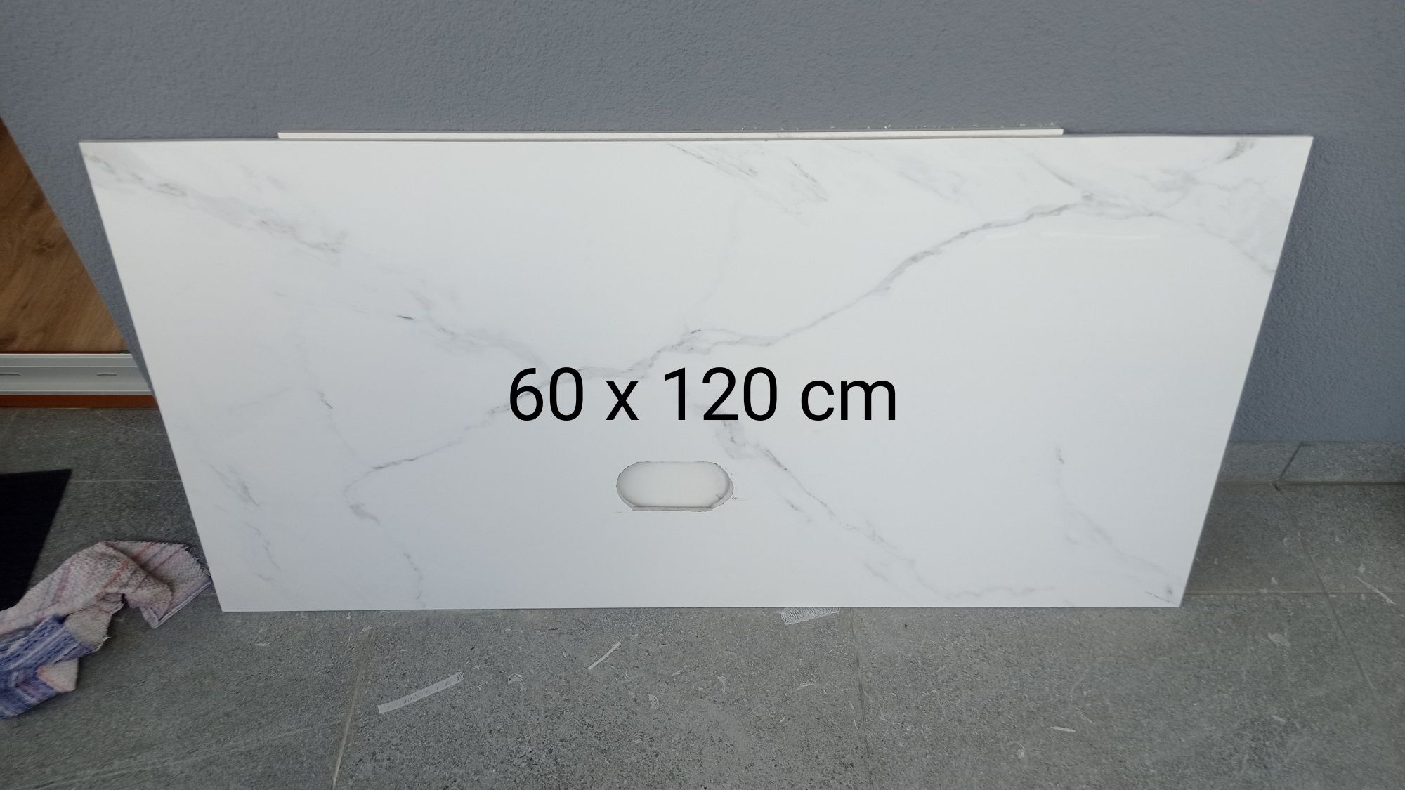 Płytki glazura BLU Azario Carrara Naos 60X120 połysk poler marmur