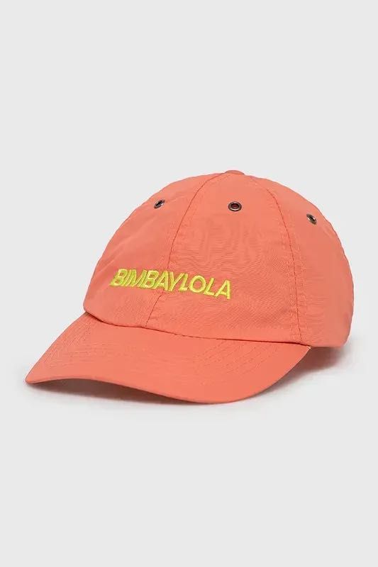 Нова  помаранчева кепка коралова бейсболка з жовтим лого bimba y lola