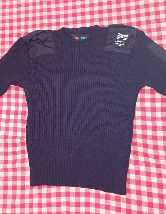 Sweter męski norweski Eskimo 100% wełna XL
