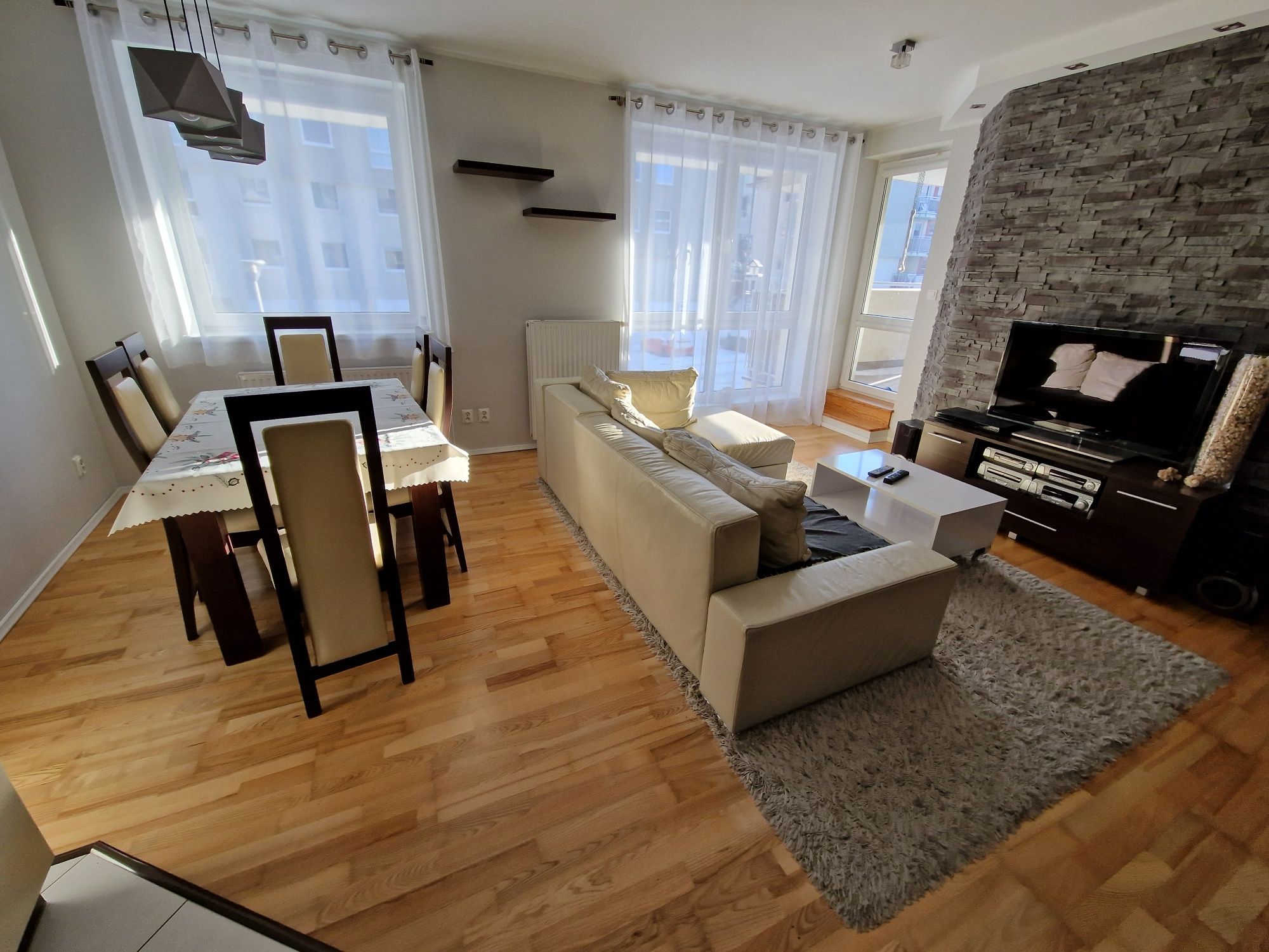 Mieszkanie na wynajem 3 pokoje 63m2 Gdańsk Morena. Nowe budownictwo