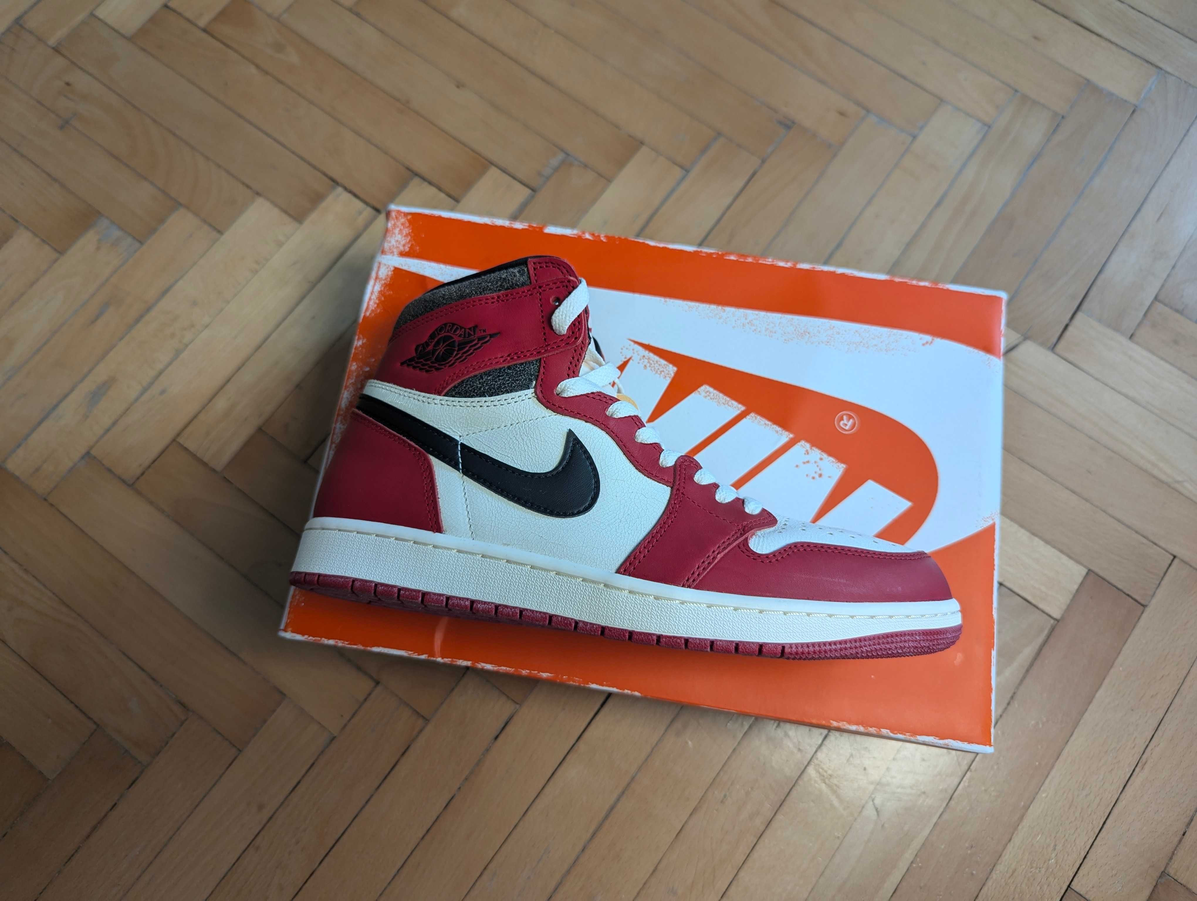 Jordan Retro 1 Lost and Found Chicago NEW 43