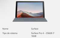 Surface Pro 4 i7 16gb Ram 256gb SSD