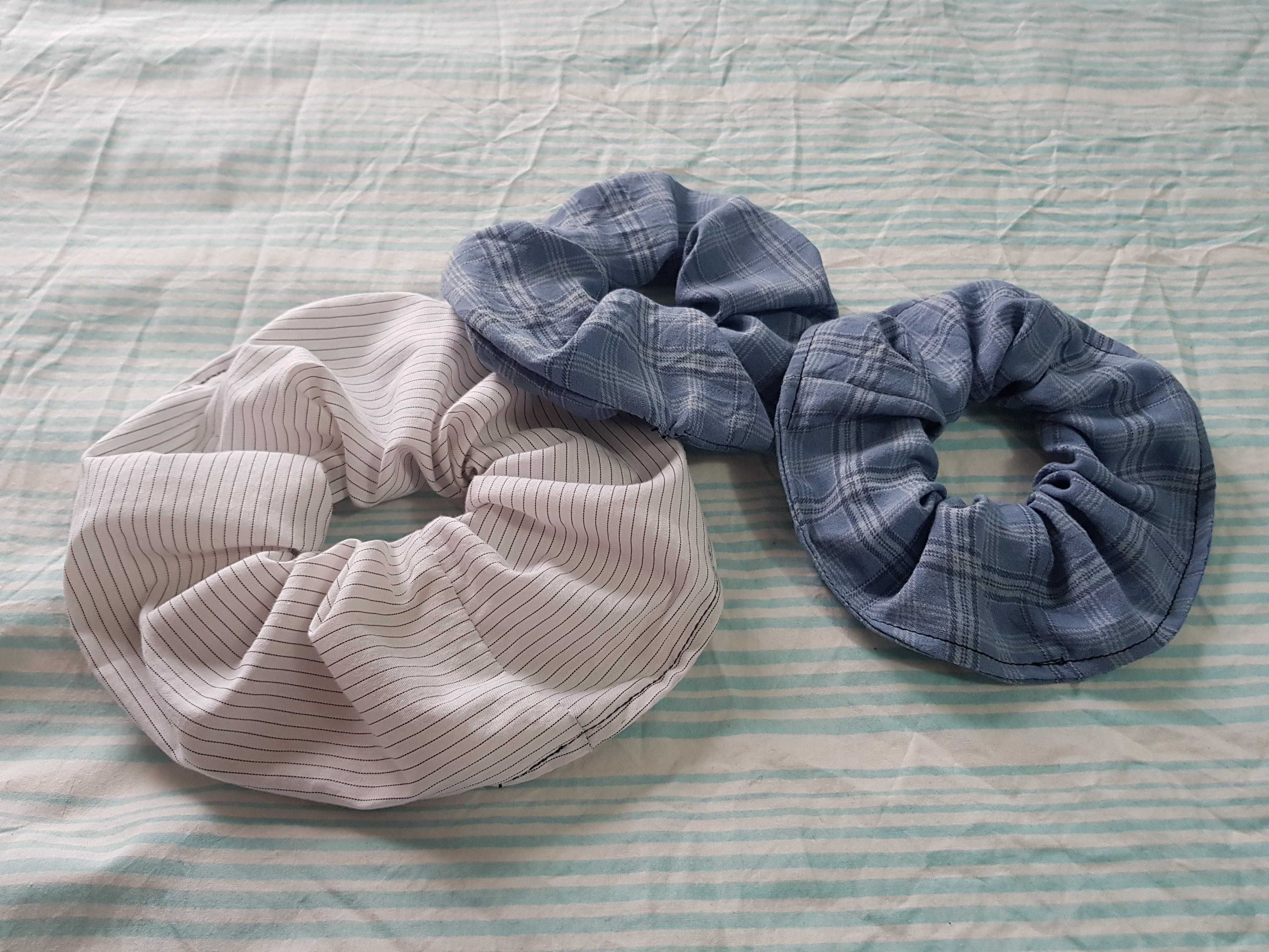 Scrunchies de Inverno - feitos à mão, novos