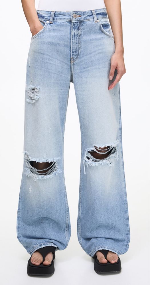 Джинси з потертостями Pull & Bear