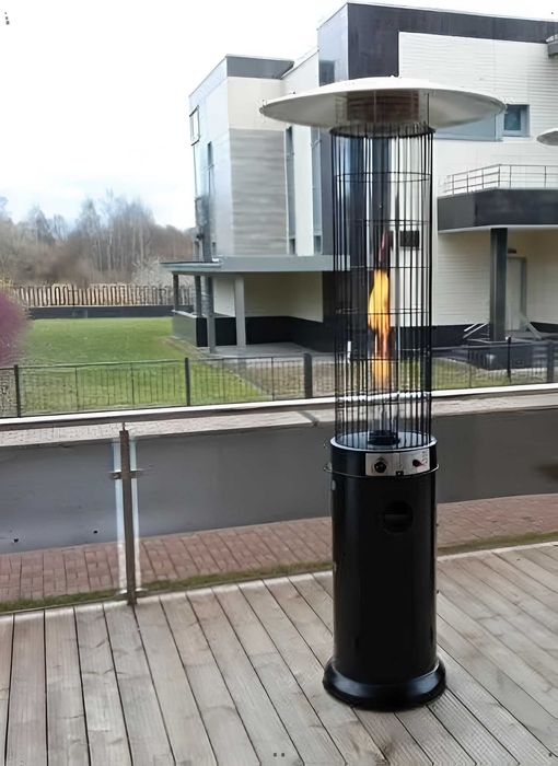Вуличний газовий обігрівач уличный газовый обогреватель чорний