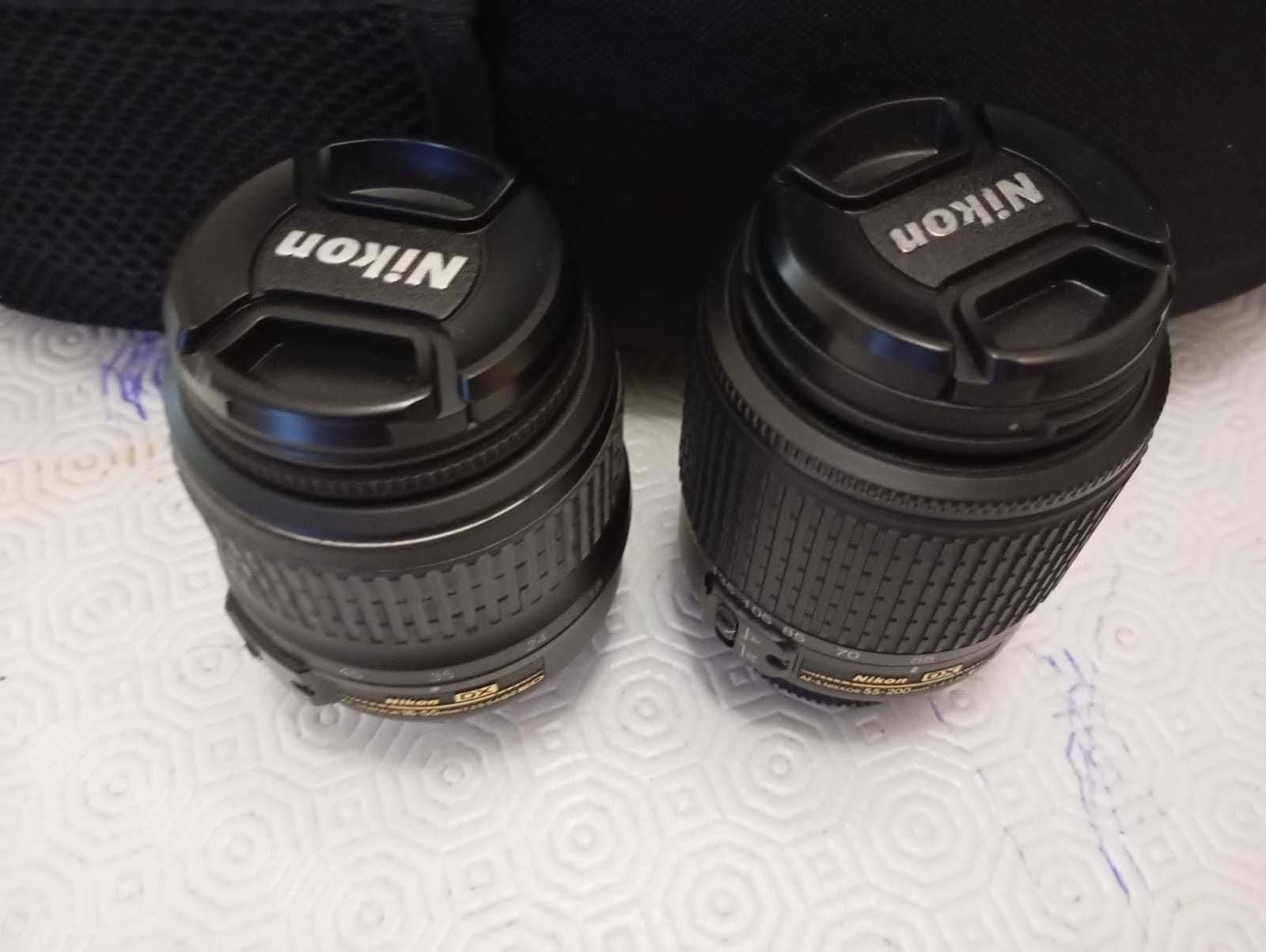 Vende-se como novo: Câmara Fotográfica Nikon com duas objetivas Nikon