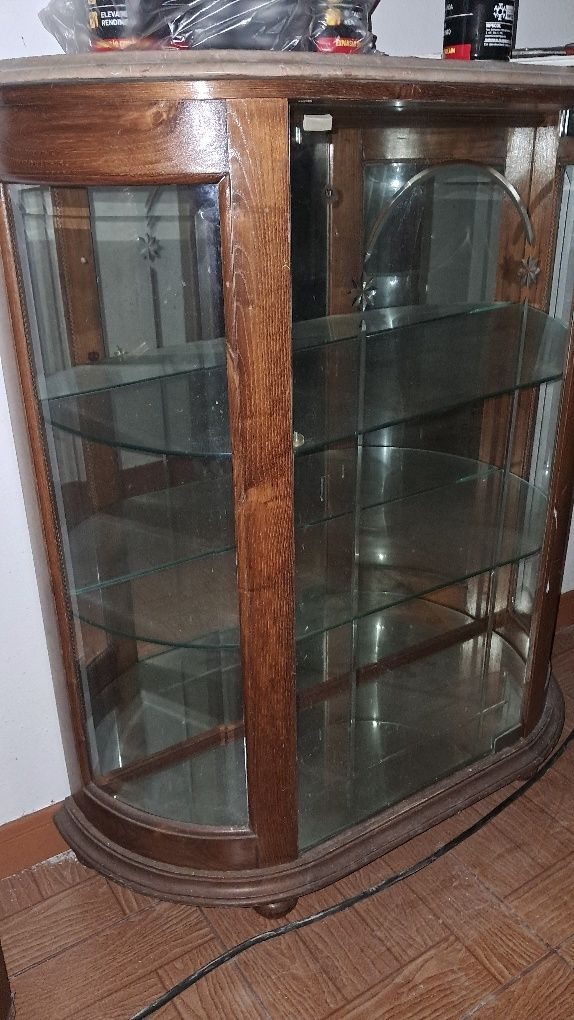 Estante de vidro