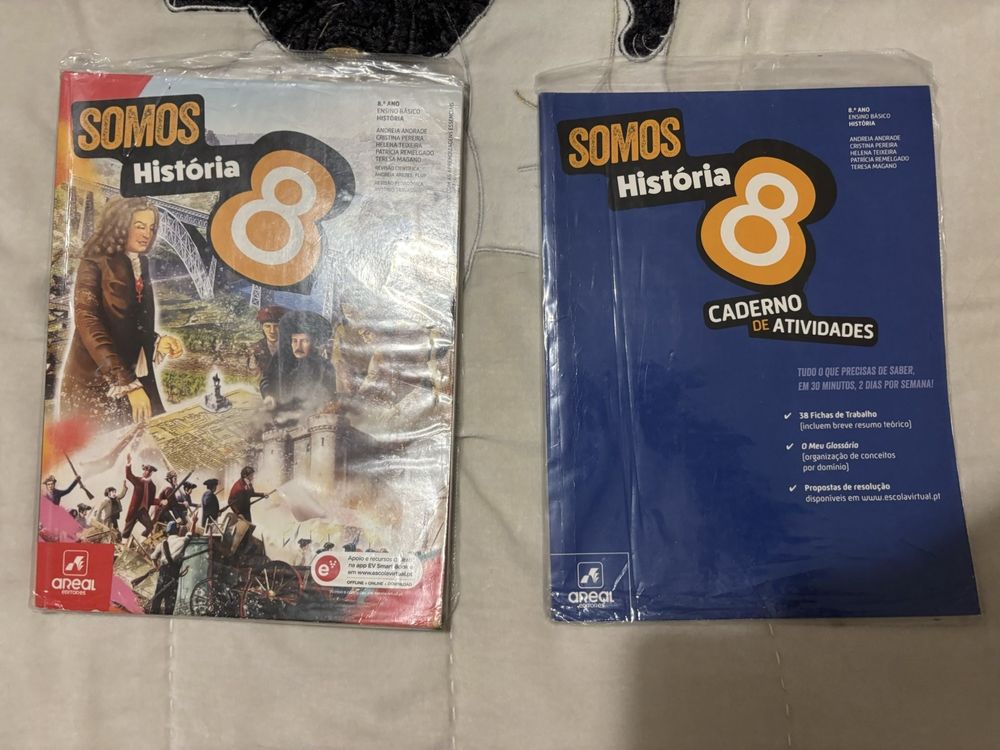 Manual e caderno de atividades de história 8 ano