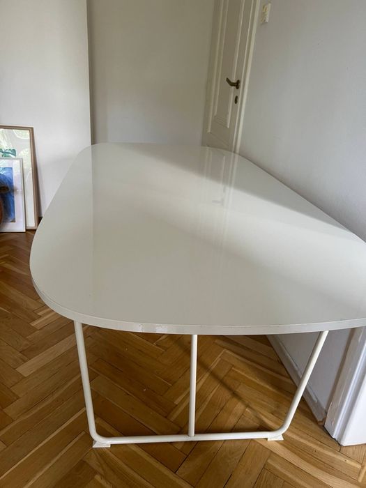 Piękny bialy składany stół super stan 180 cm scandi
