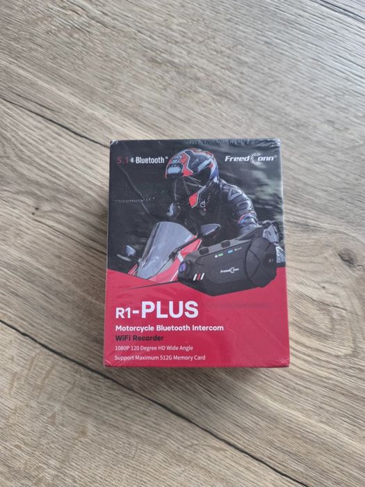 Freedconn R1 PLUS interkom motocyklowy z wideorejestratorem