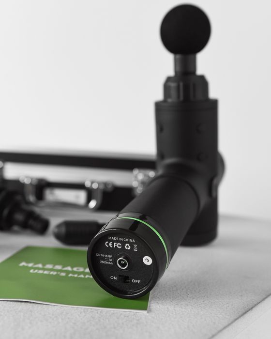 МАСАЖЕР-ПІСТОЛЕТ Fascial Gun | 30 швидкостей | Сенсорне керування