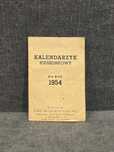 Kalendarzyk kieszonkowy 1954 Warszawa odbudowa kościołów