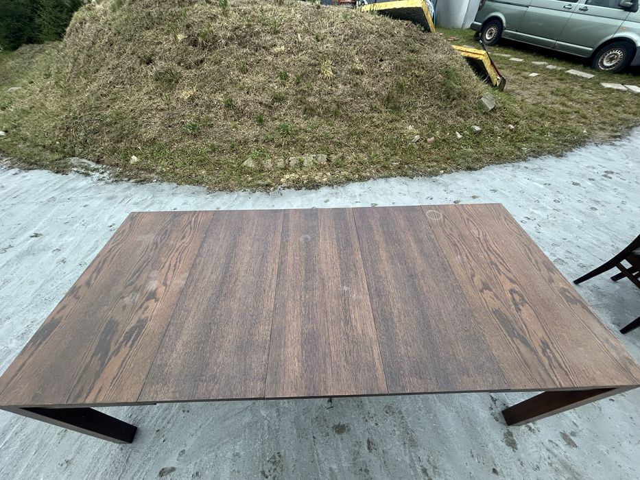 Stoł drewniany komplet