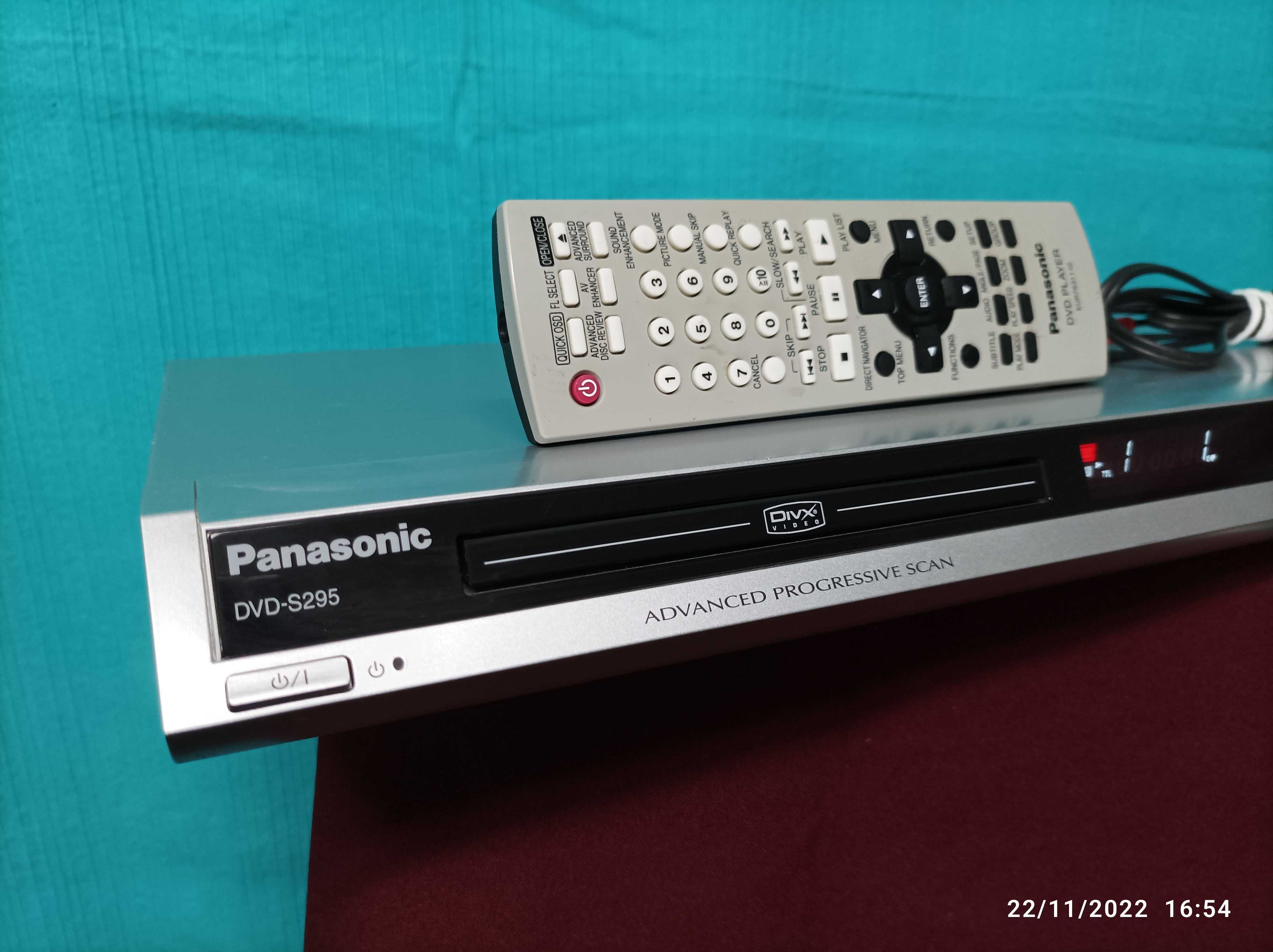 Panasonic DVD player S295 - incluindo acessórios originais