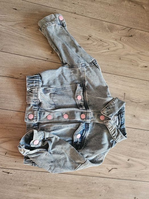 Kurtka jeansowa bomberka, stich, rozmiar 98, stan bdb, sinsay