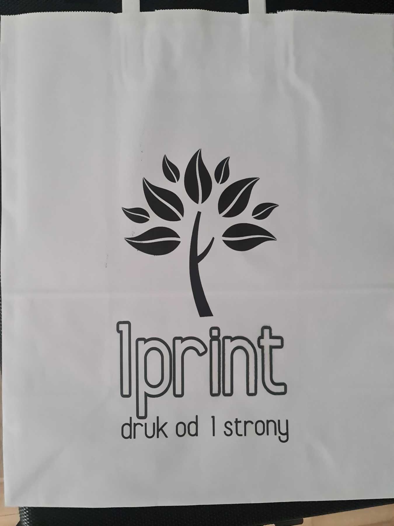 Druk od 1 szt TWOIM LOGO torba bawełniana shopper na zakupy 42x38cm