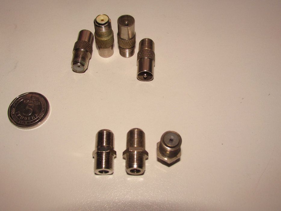 Разветвители, наконечники, соединители  для коаксиального тв кабеля