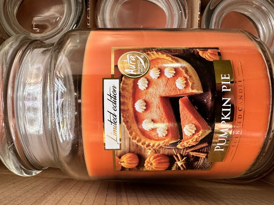 500g Duża Świeca zapachowa do wyboru zapach ok100h słoik Bispol