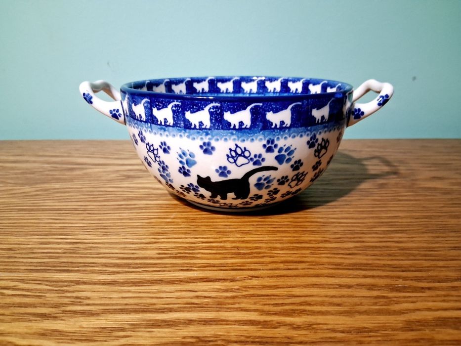 Miska z uchwytami 950ml GAT1 Ceramika Artystyczna Boleslawiec