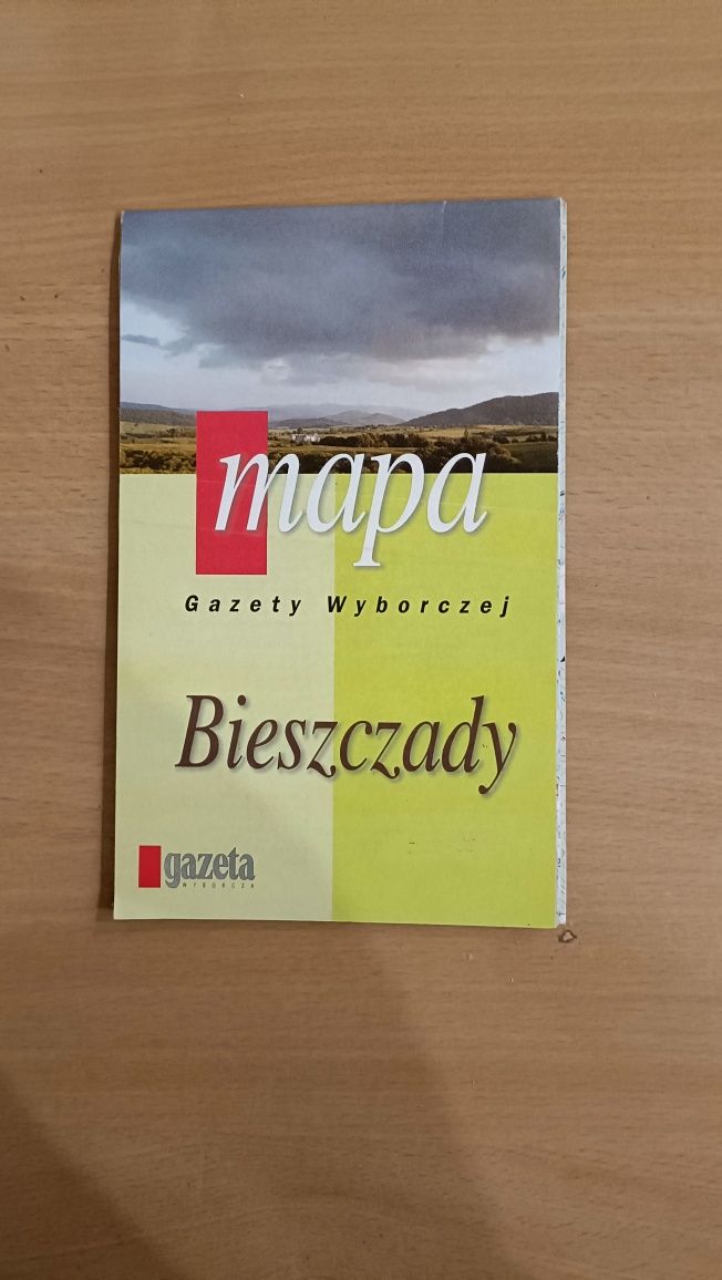 Mapa turystyczna Bieszczady