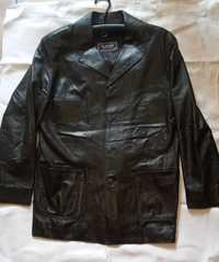 Мужской кожаный пиджак (Турция) р-р: М (полномер 48-50)