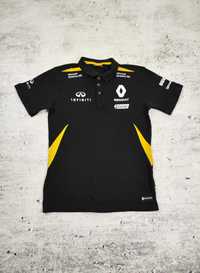 Koszulka Polo Renault Formula 1 sport bawełniana czarna r. L