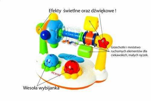 Interaktywna grzechotka muzyczne królestwo dla dzieci zabawka