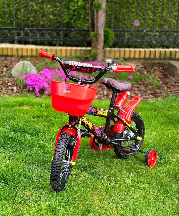 Promocja 299  zł   Rower 12 cali czerwony Spiderman