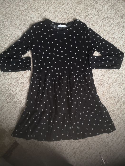 Sukienka czarna w kropki M