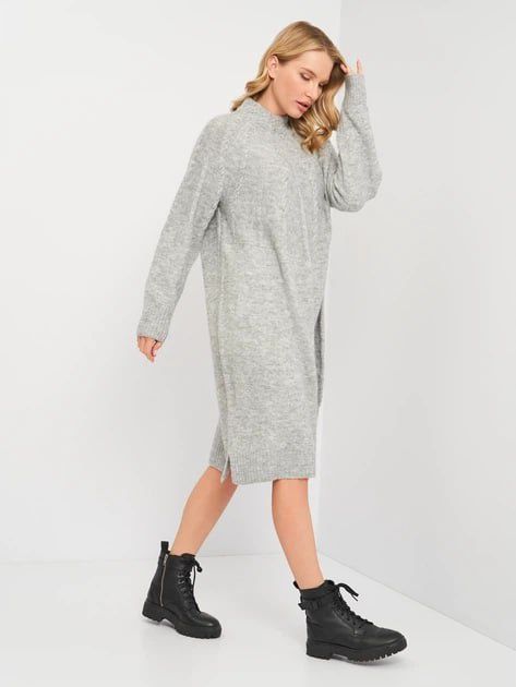 Продам плаття  міді жіноче C&A сірий меланж, 54-56р.