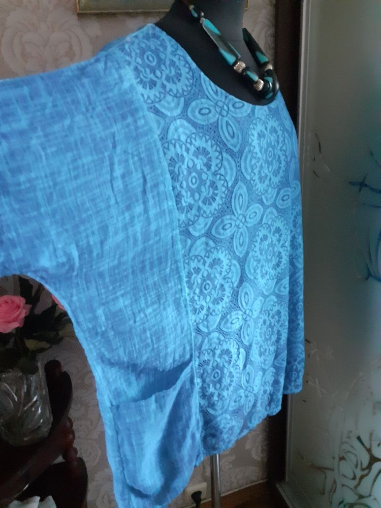Чудесная туника, блузон! Размер 68- 72! 5XL!
