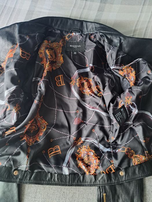 Kurtka skórzana Balmain,rozmiar L, 48