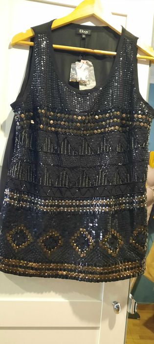 Blusa / top NOVA com lantejoulas e missangas do EL CORTE INGLÉS