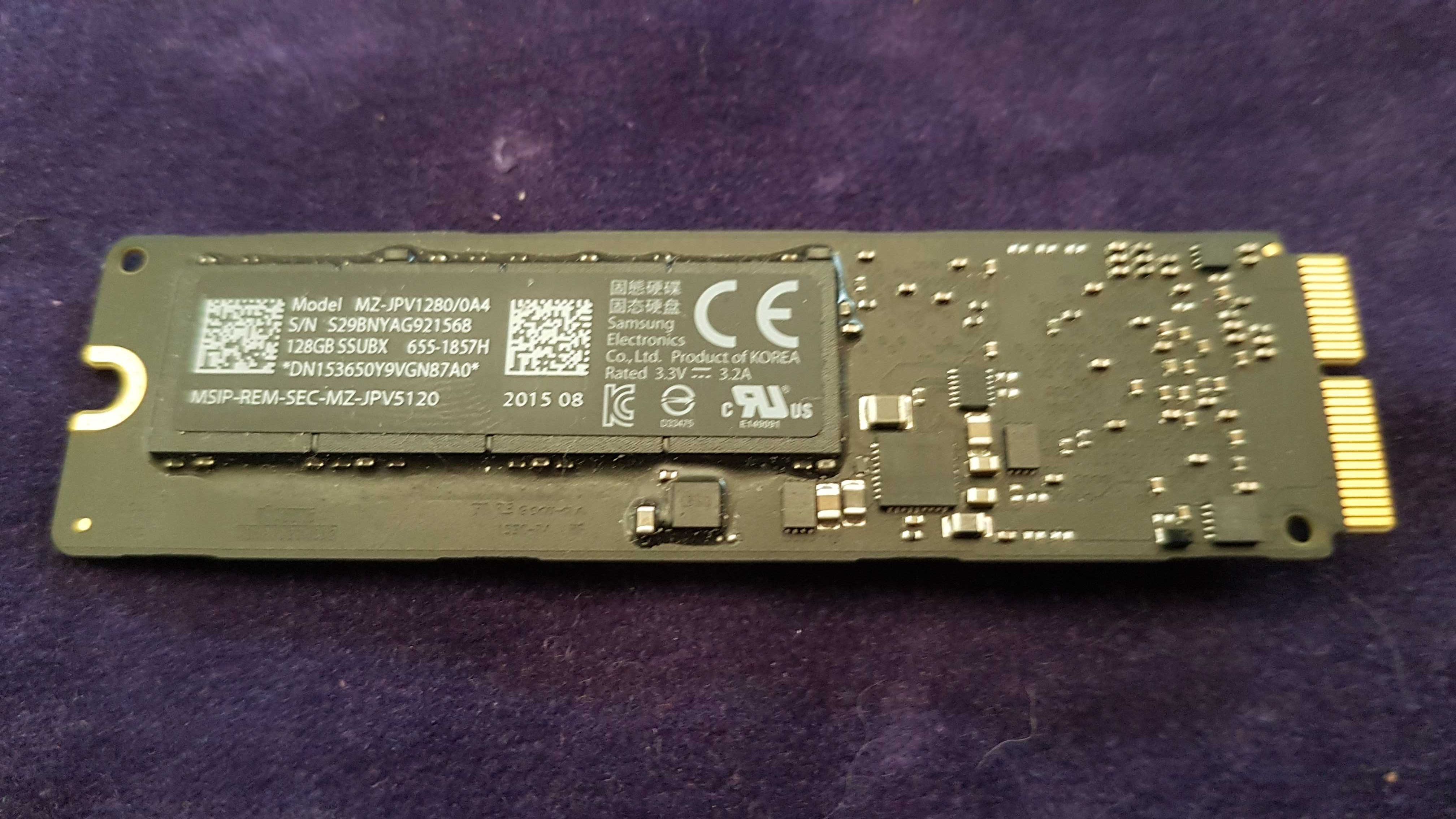 Samsung MZ-JPV1280/0A4 128gb SSD Macbook Apple