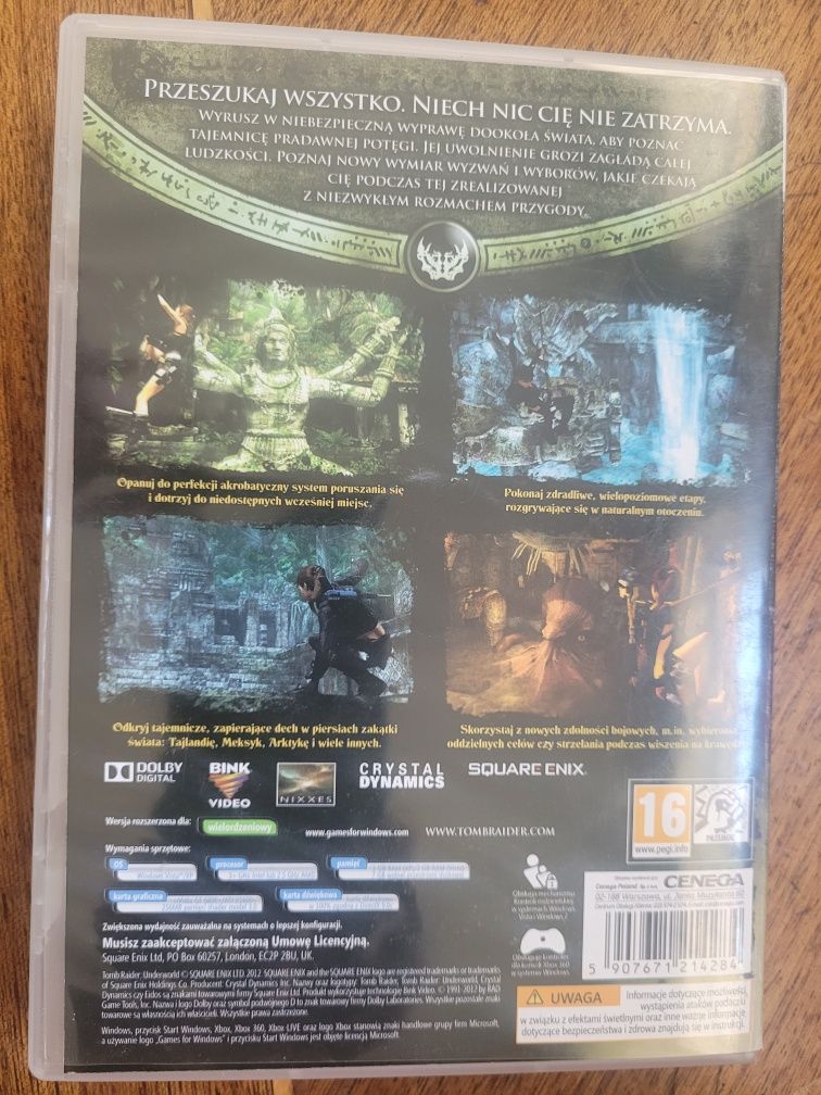 PC DVD- ROM Tomb Raider Underworld 2012 Squarc Onix PL