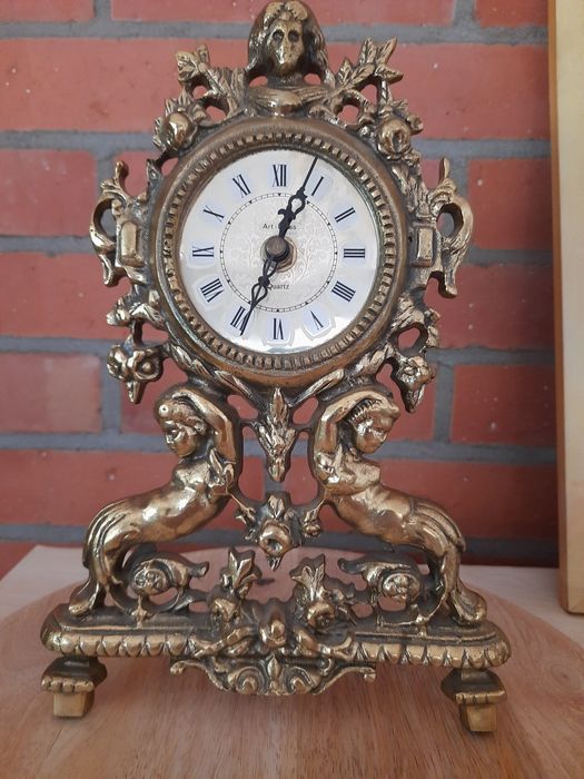 Zegar kominkowy (mosiądz)