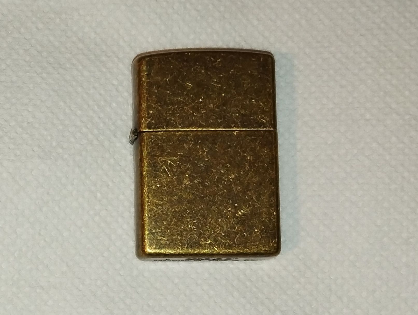 Oryginalna zapalniczka Zippo Antique Brass + benzyna + knot + kamienie