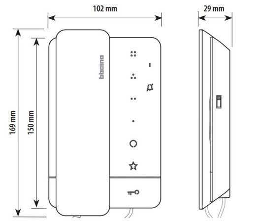Domofon Bticino C100 unifon słuchawkowy