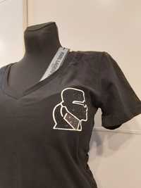 Karl Lagerfeld koszulka czarna XL