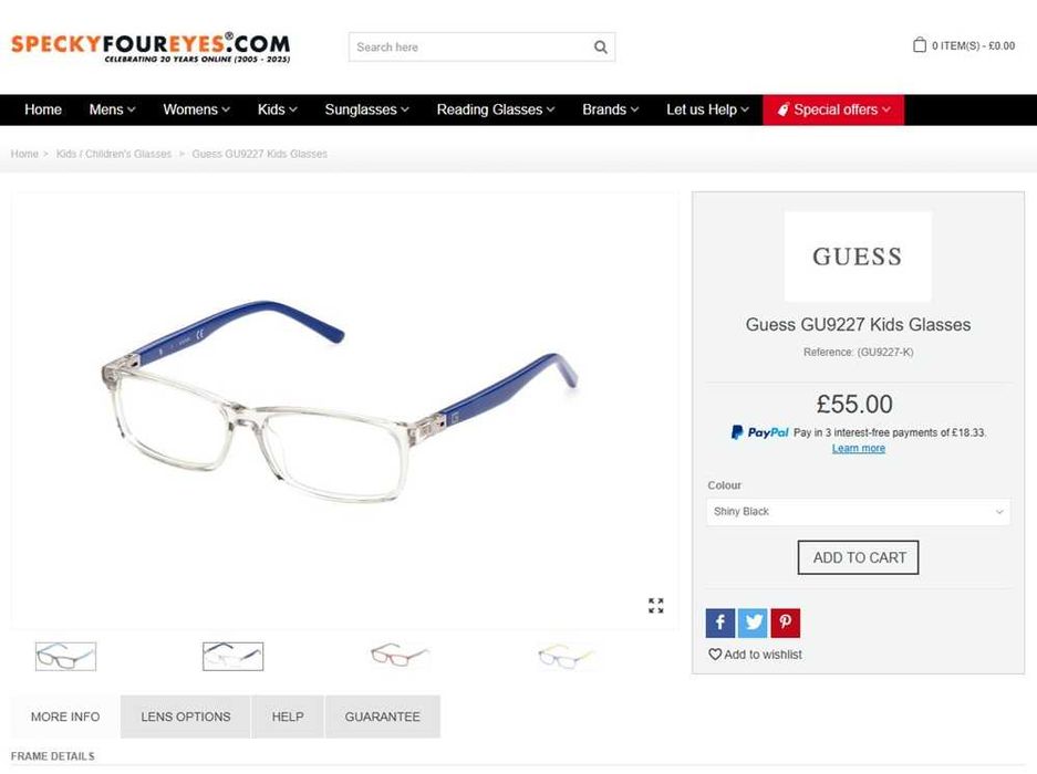 Óculos de grau infantis Guess (114)