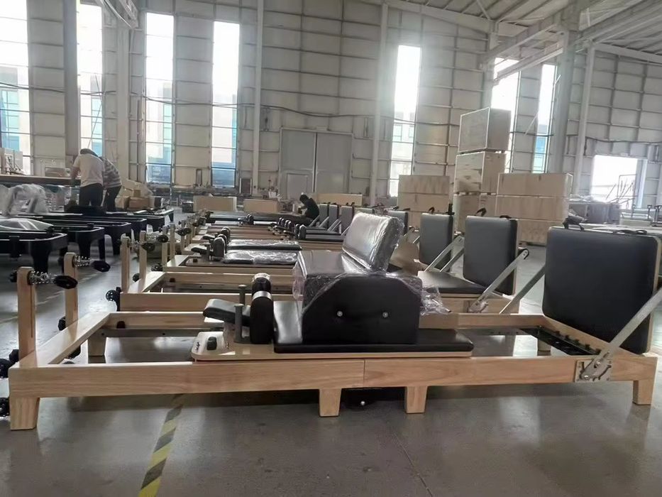 Komplet 8szt. Pilates Reformer Brązowy, drewno.