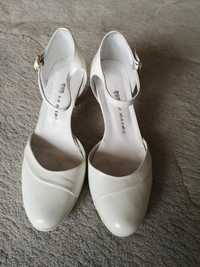 Buty ślubne białe ecrue