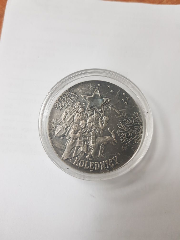 Srebrna moneta kolekcjonerska 20zł  Kolędnicy 2001