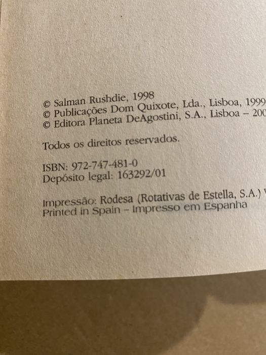 O chão que ela pisa, de Salman Rushdie