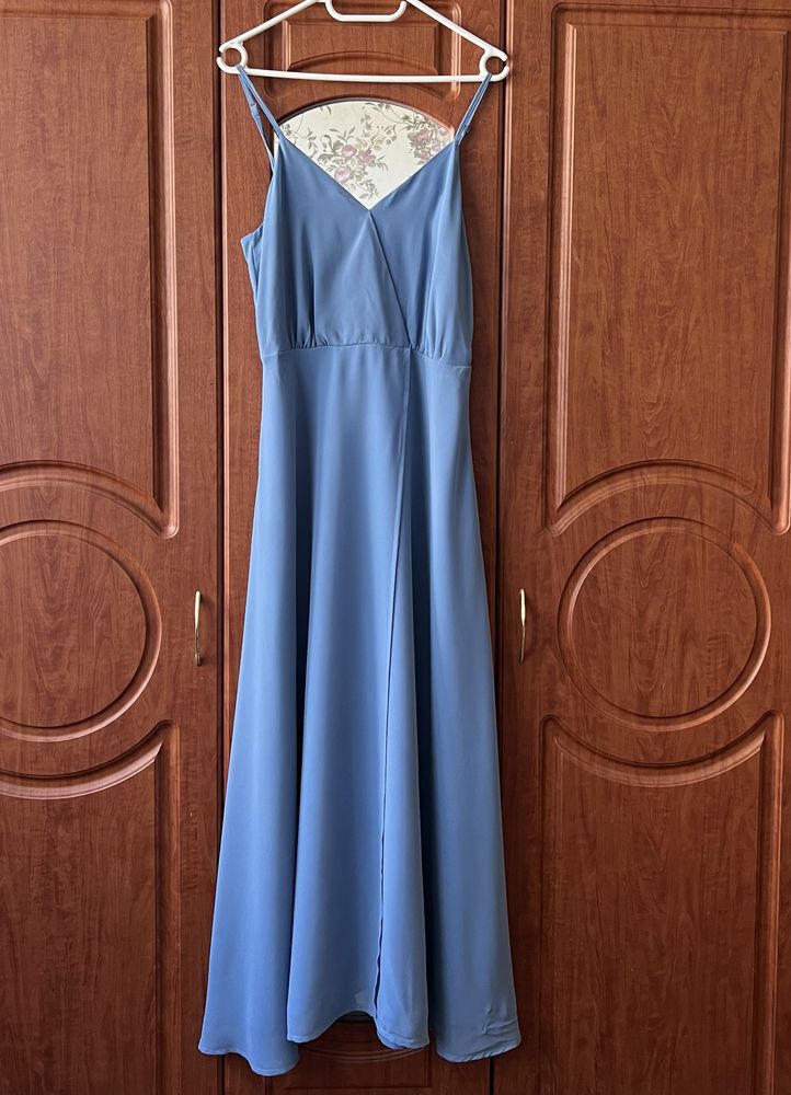 Сукня, довга сукня, платье, плаття, голуба сукня, випускний, вечірня